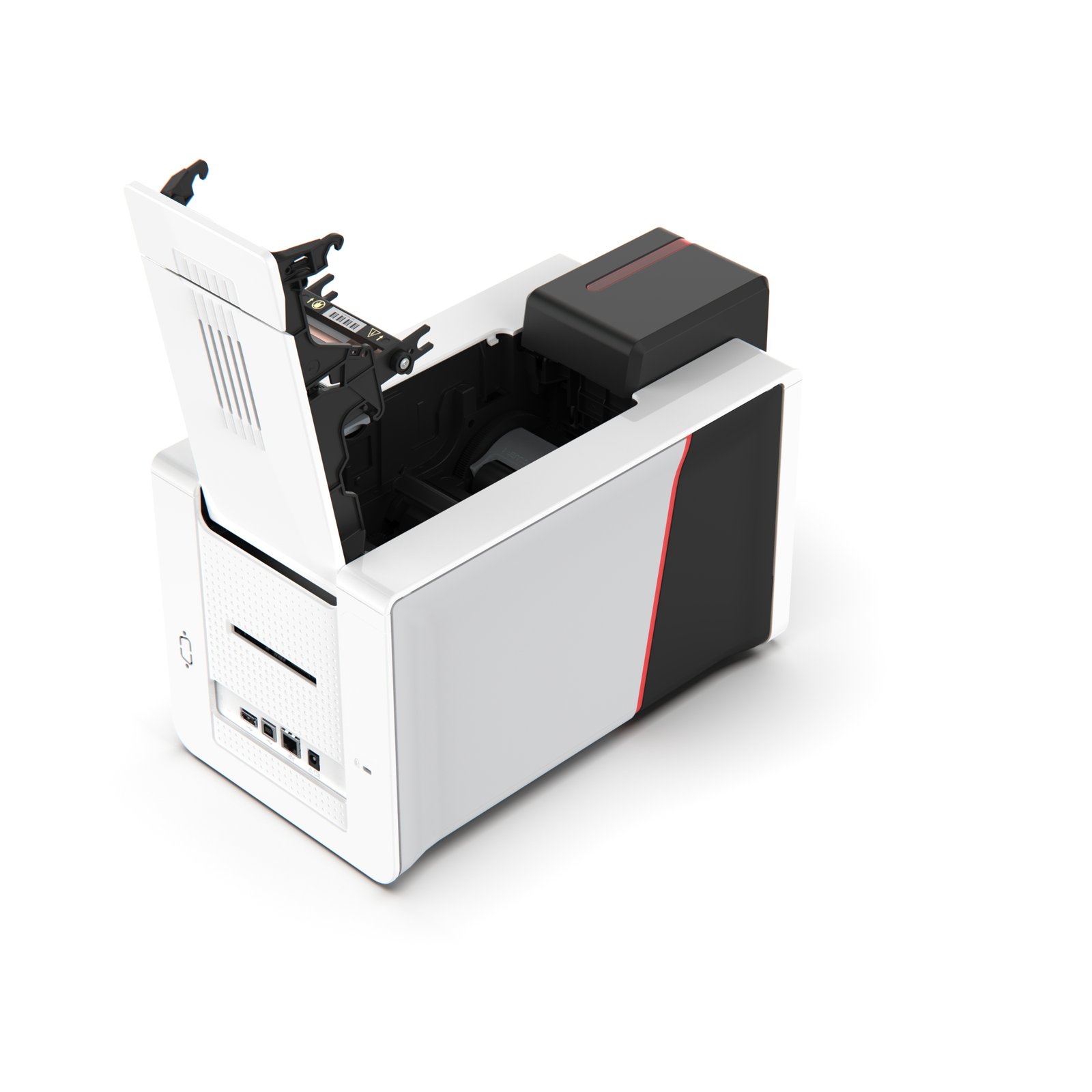 Evolis Primacy 2 — vista lateral conectores